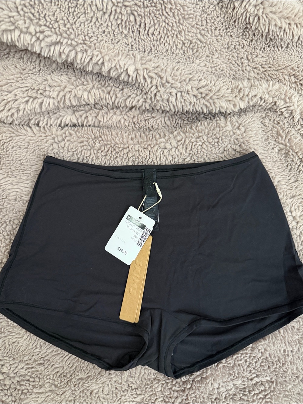 SKIMS Black Boyshorts underwear